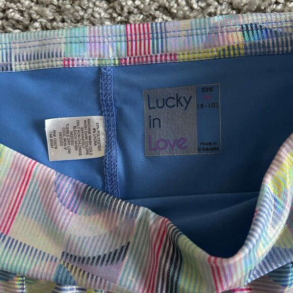 Lucky In Love Womens Sz M Multicolor Tiered Tennis Skort With Built-In Shorts - Picture 4 of 7